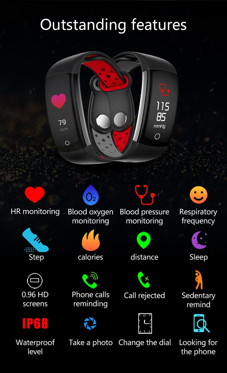 Fitness Watch with Blood Pressure