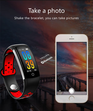 Swimming Smart Bracelet with Blood Pressure Monitor